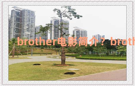 brother电影简介？brotherhood电影