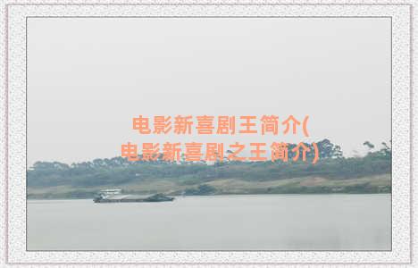 电影新喜剧王简介(电影新喜剧之王简介)