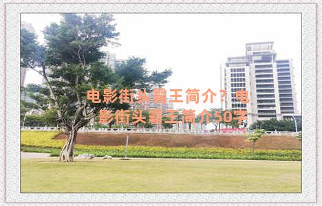 电影街头霸王简介？电影街头霸王简介50字